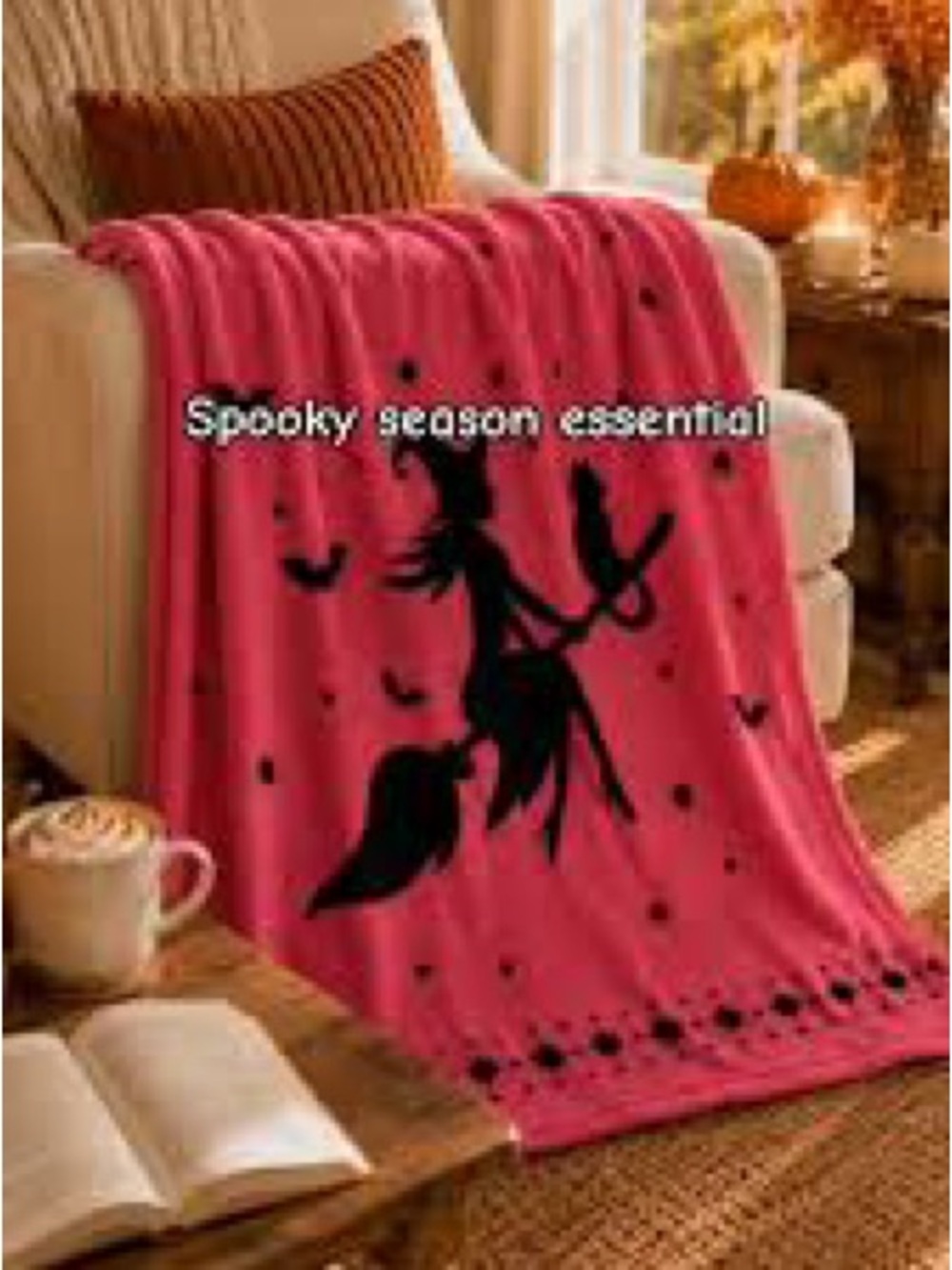 Berkshire witch Throw Blanket - Cozy Halloween Accent